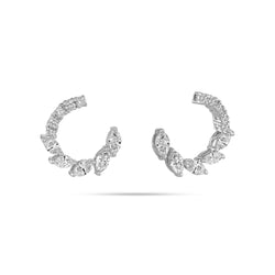 Arc Diamond Stud Earrings