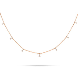 Dangling Pear Shape Diamond Choker