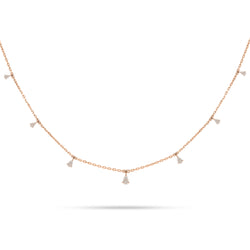 Dangling Pear Shape Diamond Choker