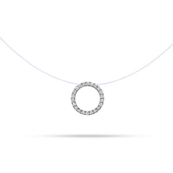 Circle  Round Diamond Pendant
