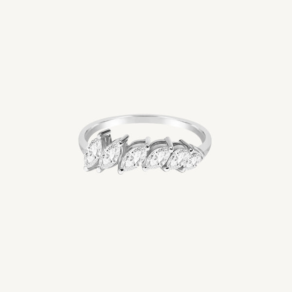 Arc Marquise Diamond Ring