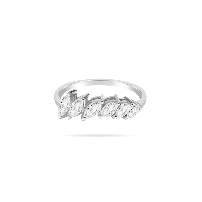 Arc Marquise Diamond Ring