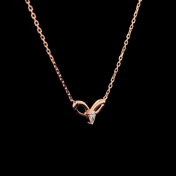 Pear-Shaped Diamond Pendant