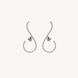 Arc Round Diamond Earrings