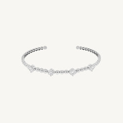 Open Round Diamond Bangle