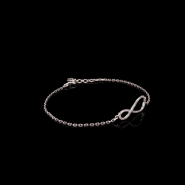 Infinity Round Diamond Bracelet