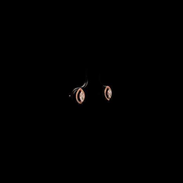 Rope Marquise Diamond Earrings