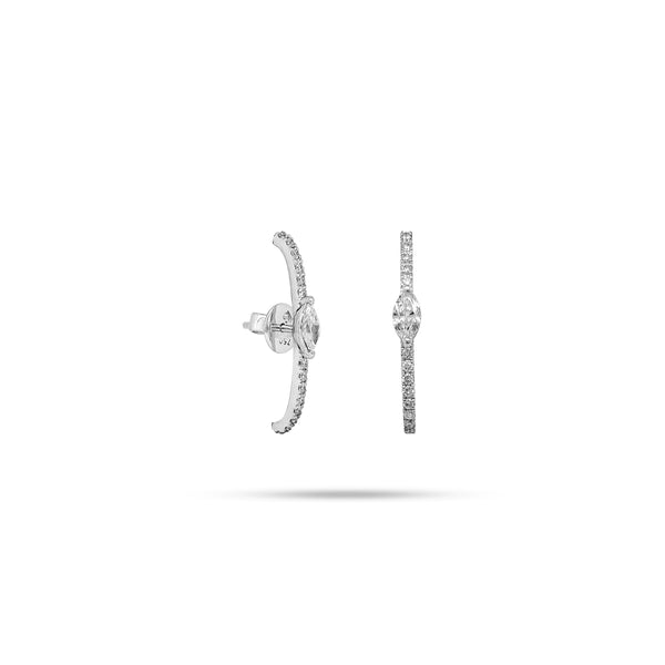 Arc Marquise Diamond Earrings