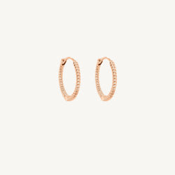 Rope Huggie Gold Earrings