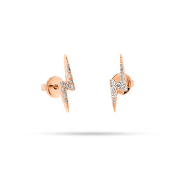 Lightning Round Diamond Earrings