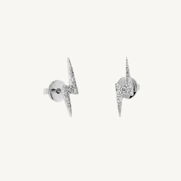 Lightning Round Diamond Earrings