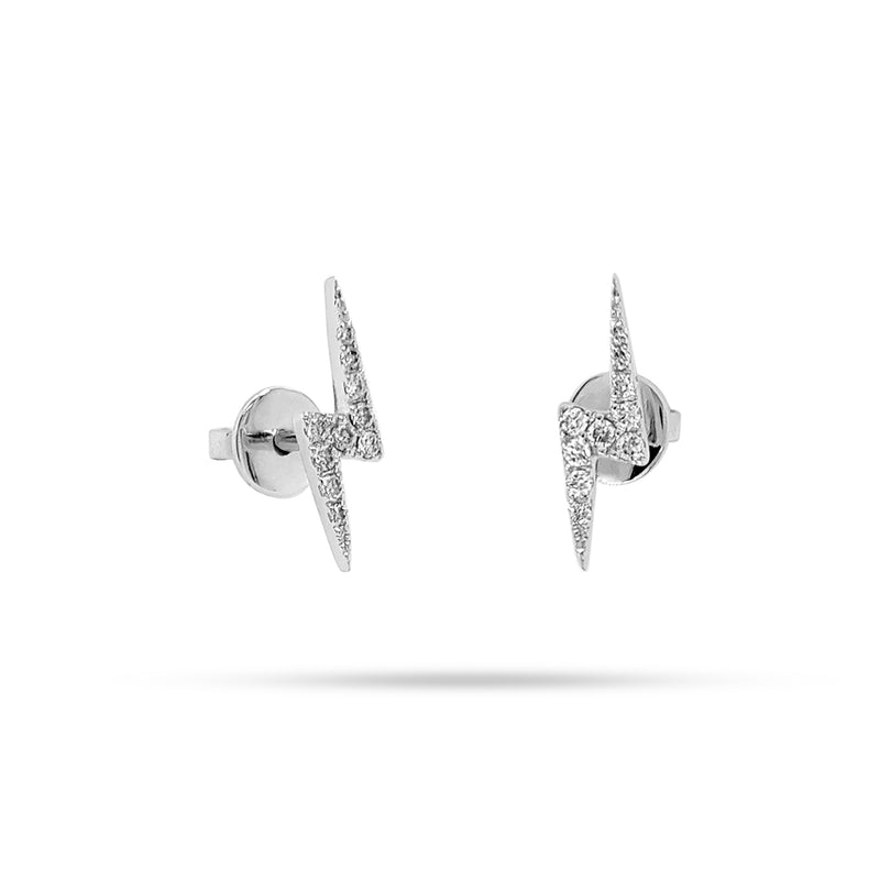 Lightning Round Diamond Earrings