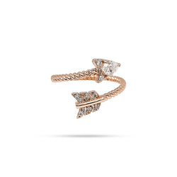 Pear Shaped Arrow Diamond Ring