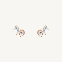 Arc Pear Diamond Earrings