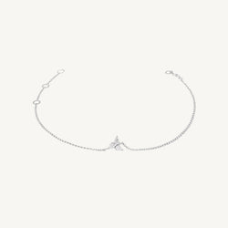 Fan Trio Pear Diamond Bracelet