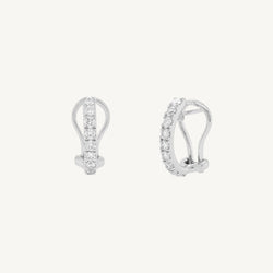 Huggie Round Diamond Earrings