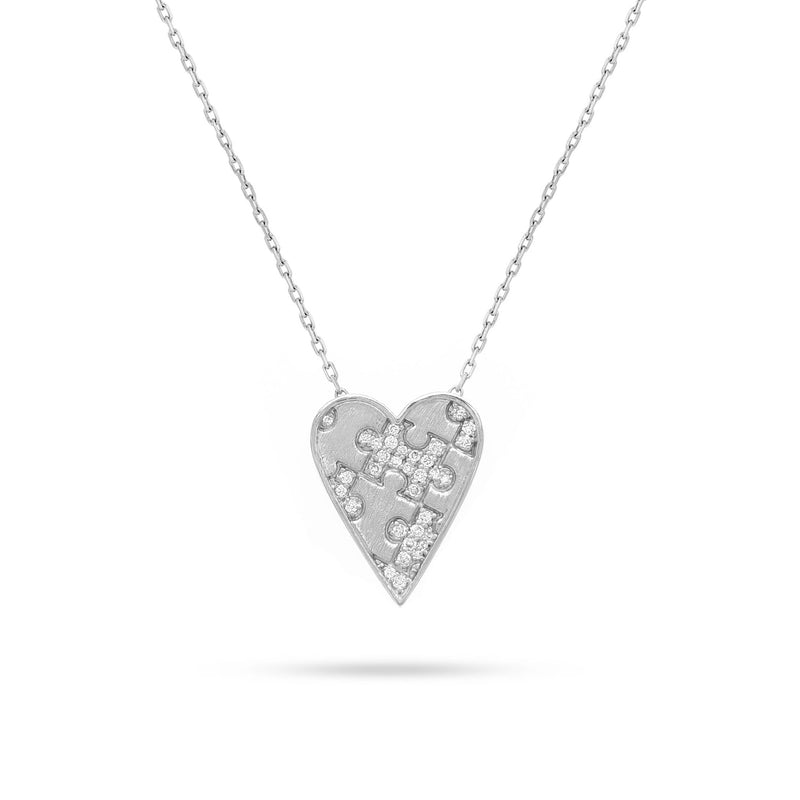 Smart Love Round Diamond Pendant