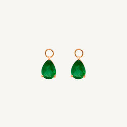 DETACHABLE EMERALD PEAR ONLY DROPS