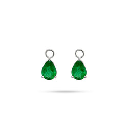 DETACHABLE EMERALD PEAR ONLY DROPS