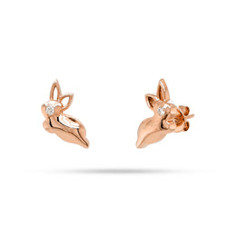 Bunny Round Diamond Earrings