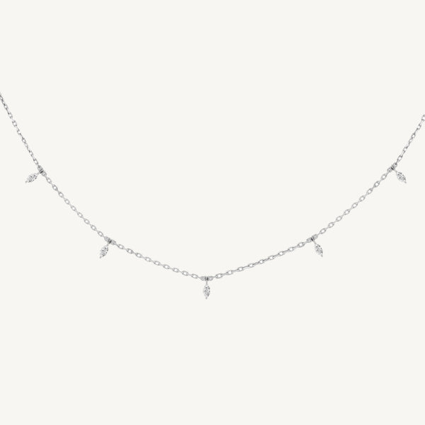 DANGLING MARQUISE DIAMOND CHOKER