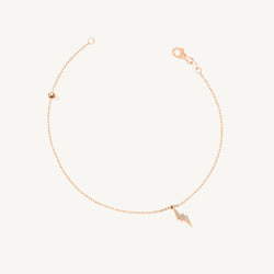 Lightning Round Diamond Anklet