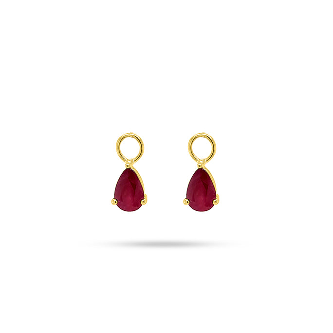 Detachable Ruby Pear Only Drops