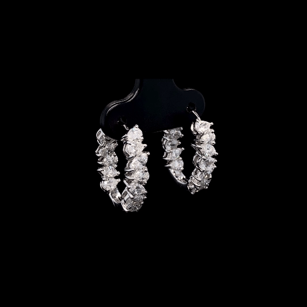Diamond 2025 creole earrings