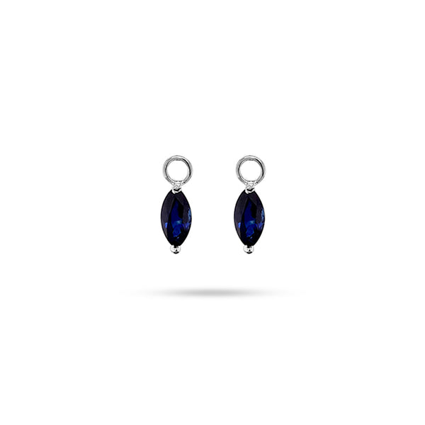 Detachable Blue Sapphire Marquise Only Drops