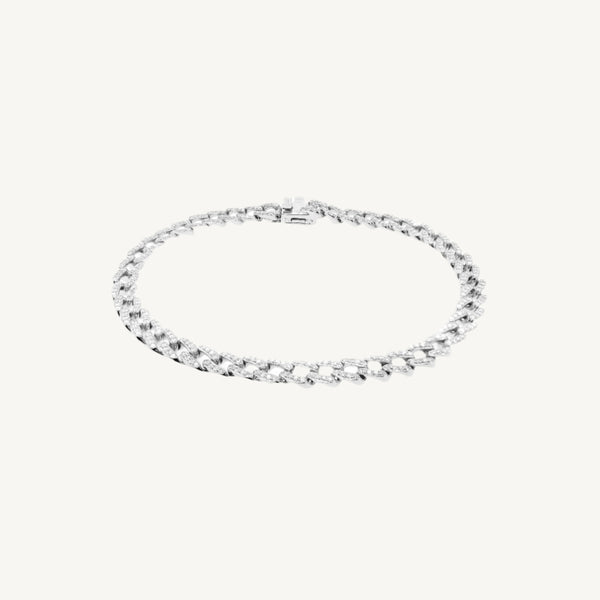 Link Round Diamond Bracelet