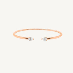 Spring Pear Diamond Bangle