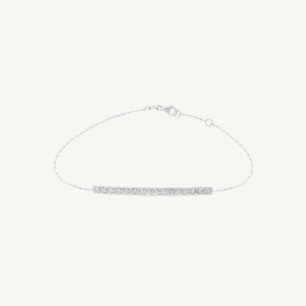 Round Diamond Line Bracelet