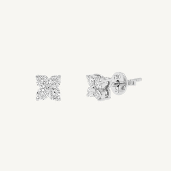 Round Diamond Stud Earrings