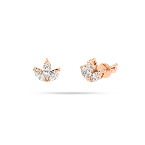 Marquise Trio Diamond Earrings