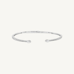 Solitaire Marquise Diamond Spring Bangle