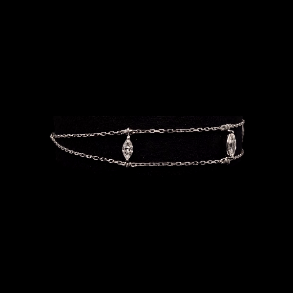Dangling Marquise Diamond Bracelet