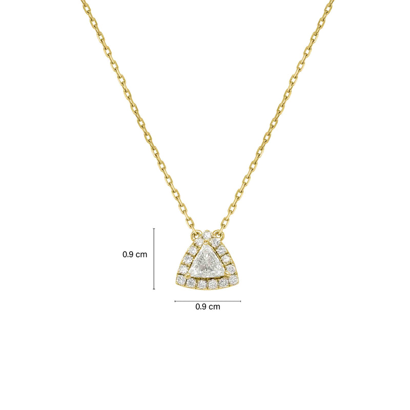 Amazon.com: MOOSEA 2ct Triangle Moissanite Necklace for Women, D Color VVS1  Clarity Lab Created Diamond Pendant Necklace 14K Rose Gold Vermeil Classic  3 Prong Moissanite Pendant Necklace for Women Jewelry Gifts :