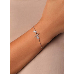 Heartbeat Round Diamond Bracelet