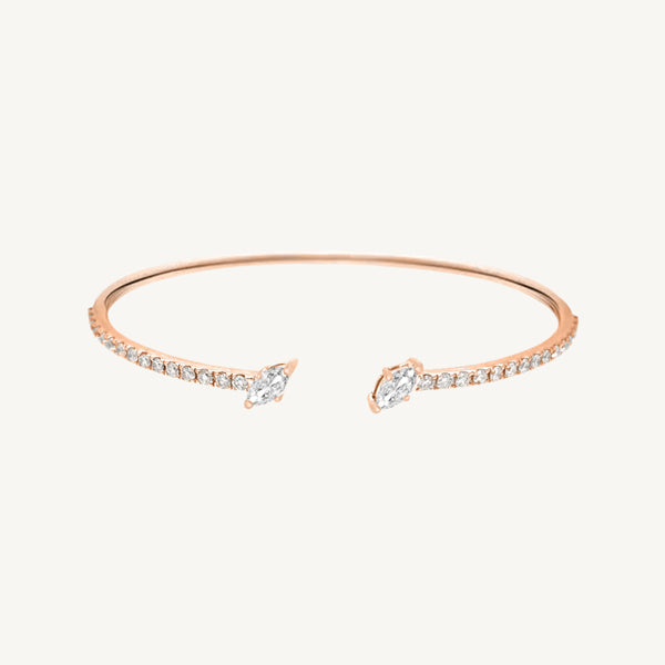 Spring Marquise Diamond Bangle