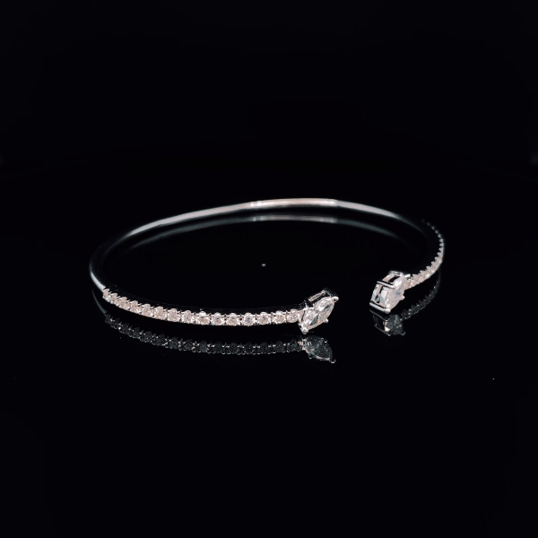 Marquise diamond online bangle