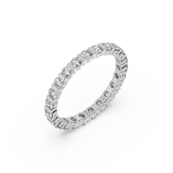 Classic Round Diamond Full Eternity Band – Solitaire Jewels
