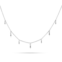 Dangling Dagger Round Diamond Choker