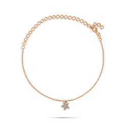 Bloom Round Diamond Anklet