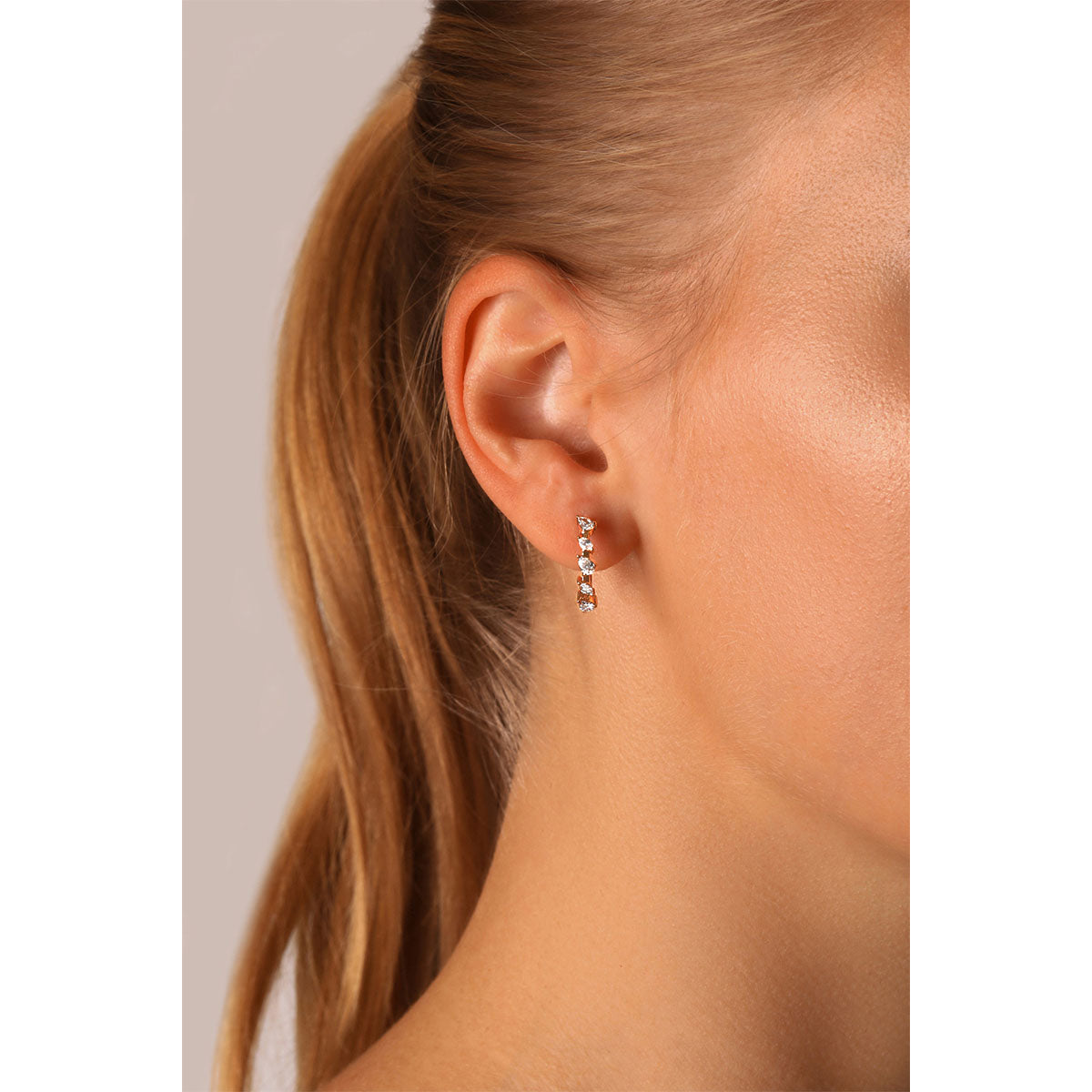 Messy Marquise and Pear Diamond Earrings