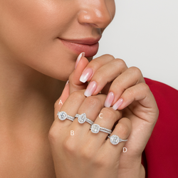 HALO DIAMOND ENGAGEMENT RINGS