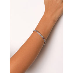 Link Round Diamond Bracelet