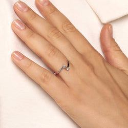 Blooming Twin Round Diamond Ring