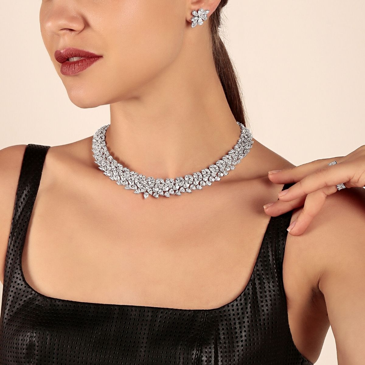 Statement Bridal Diamond Necklace