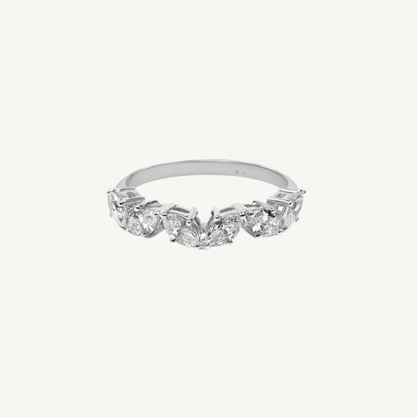 Messy Marquise Diamond Ring