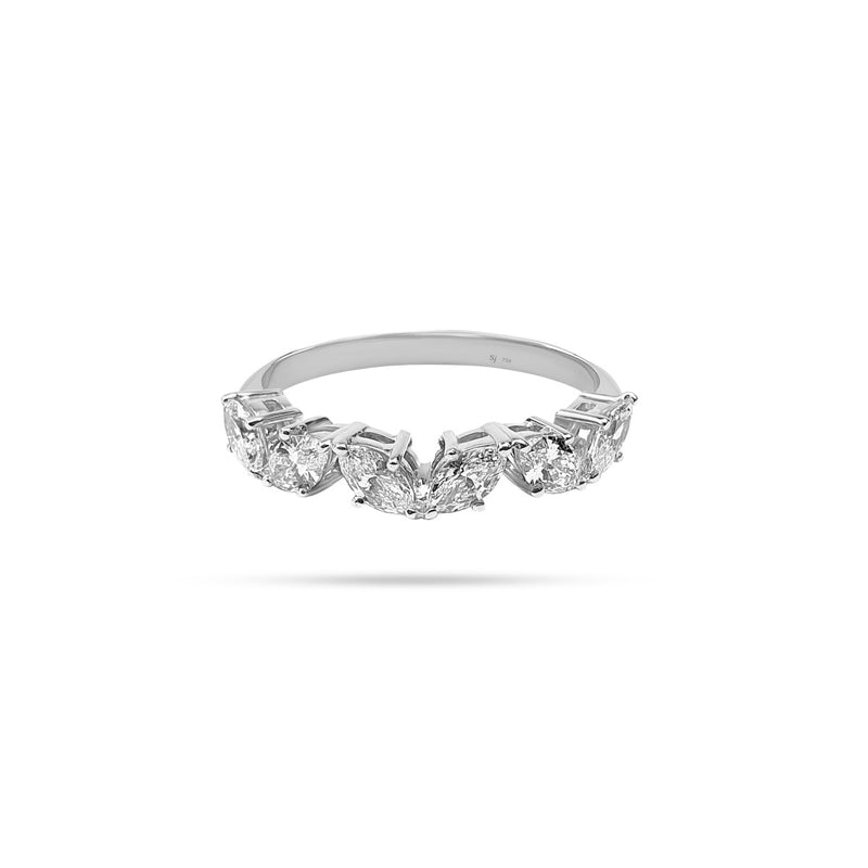 Messy Marquise Diamond Ring
